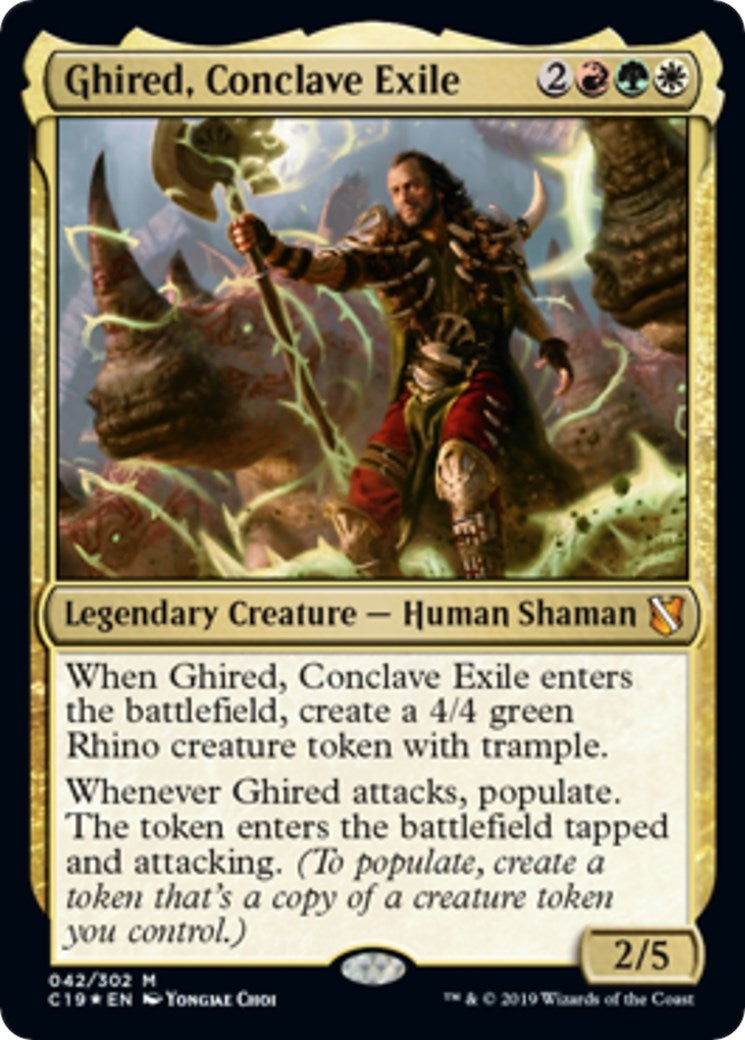 Ghired, Conclave Exile (Commander 2019) (42) (Oversize Cards)