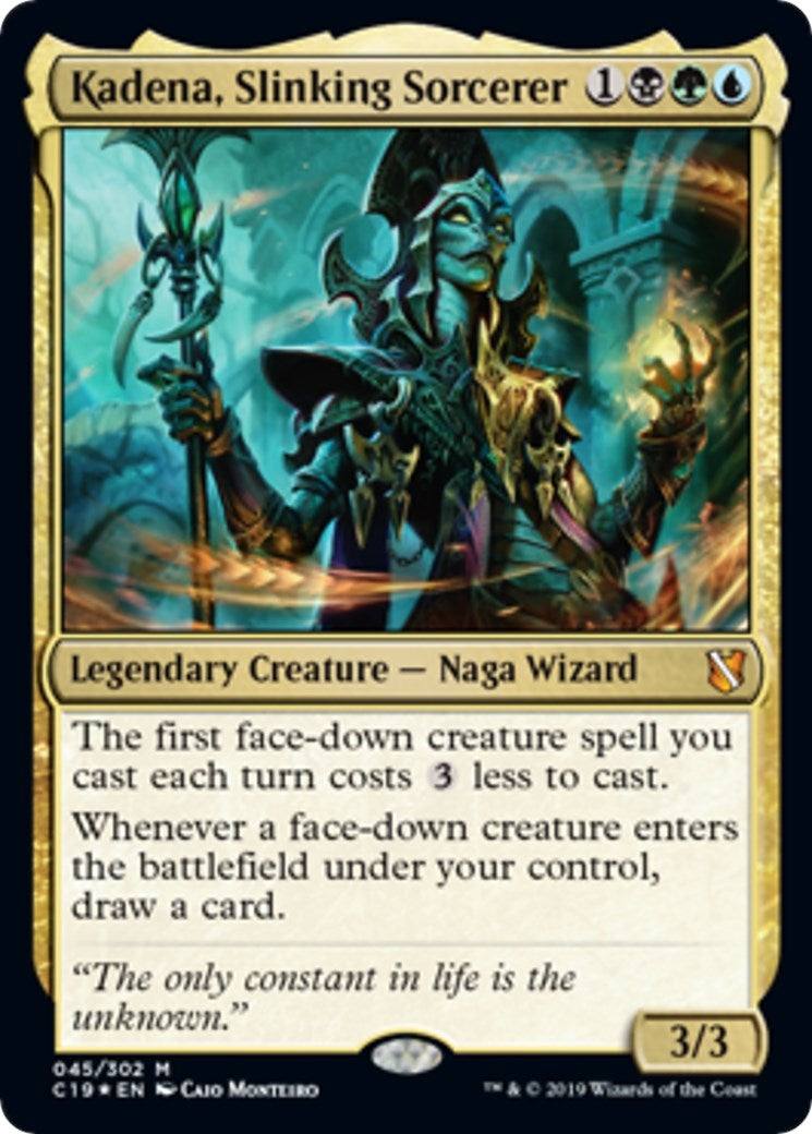 Kadena, Slinking Sorcerer (Commander 2019) (45) (Oversize Cards)
