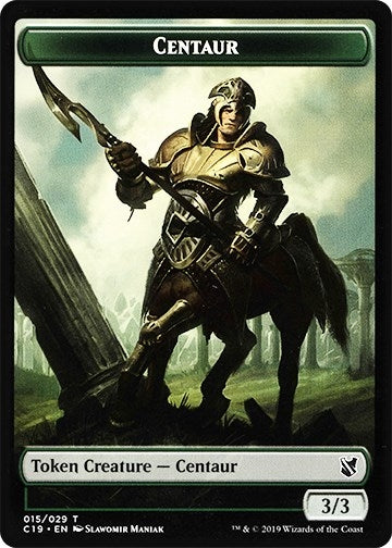 Centaur // Egg Double-Sided Token (15 // 16) (Commander 2019)