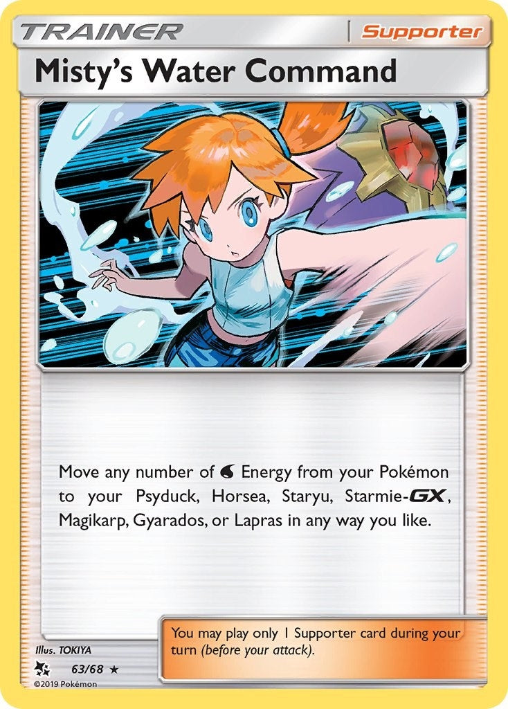 Image for Misty's Water Command (63/68) (Hidden Fates) - Pokemon