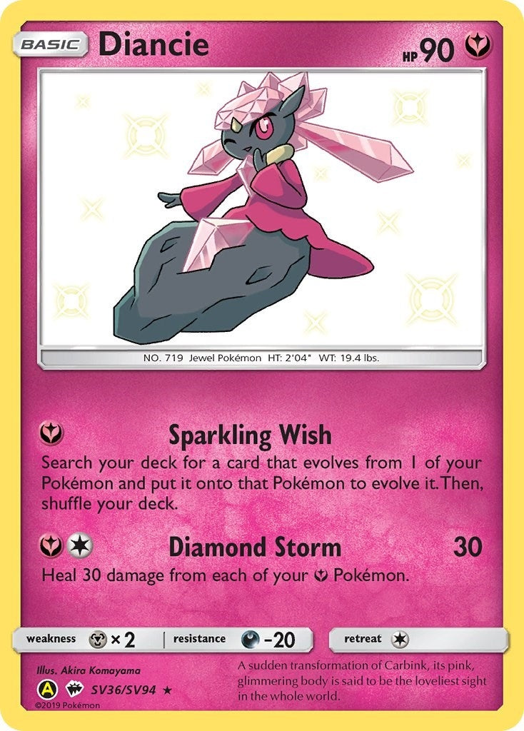 Image for Diancie (SV36/SV94) (Hidden Fates: Shiny Vault) - Pokemon