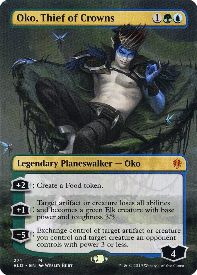 Oko, Thief of Crowns (Borderless) (271) (Throne of Eldraine)