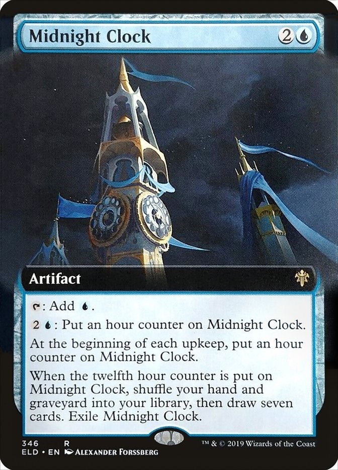 Midnight Clock (Extended Art) (346) (Throne of Eldraine)