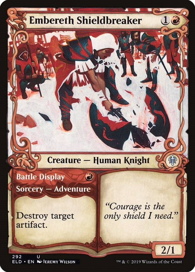 Embereth Shieldbreaker (Showcase) (292) (Throne of Eldraine)
