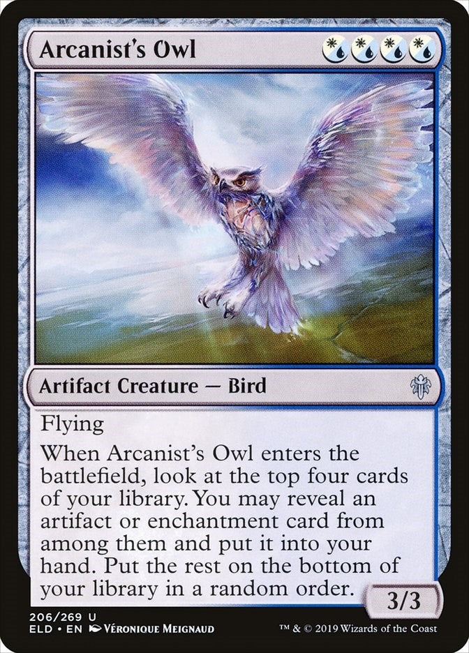 Arcanist's Owl (206) (Throne of Eldraine)