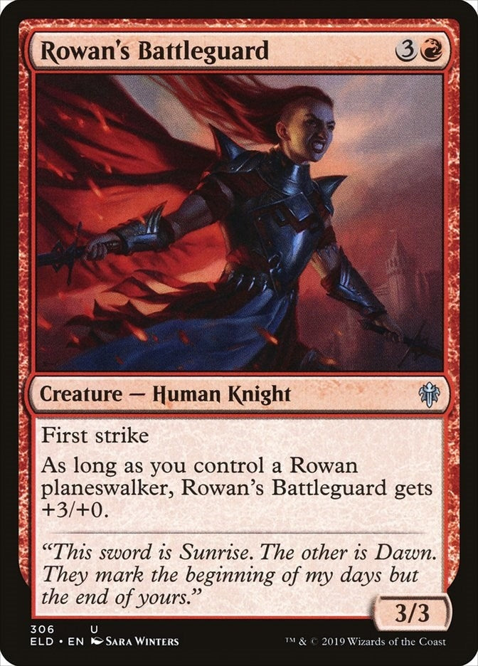 Rowan's Battleguard (306) (Throne of Eldraine)