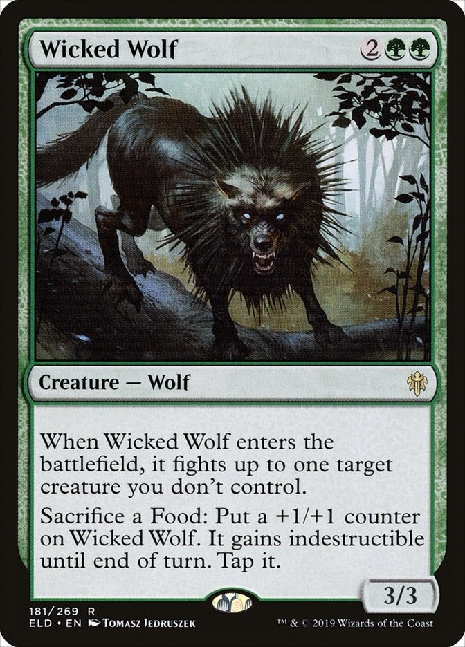 Wicked Wolf (181) (Throne of Eldraine)