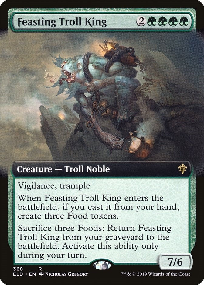 Feasting Troll King (Extended Art) (368) (Throne of Eldraine)