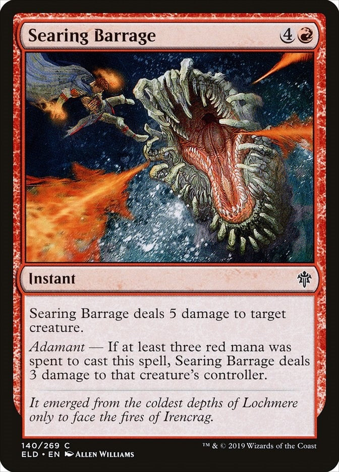 Searing Barrage (140) (Throne of Eldraine)