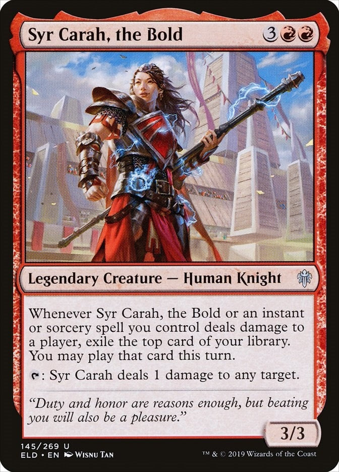 Syr Carah, the Bold (145) (Throne of Eldraine)