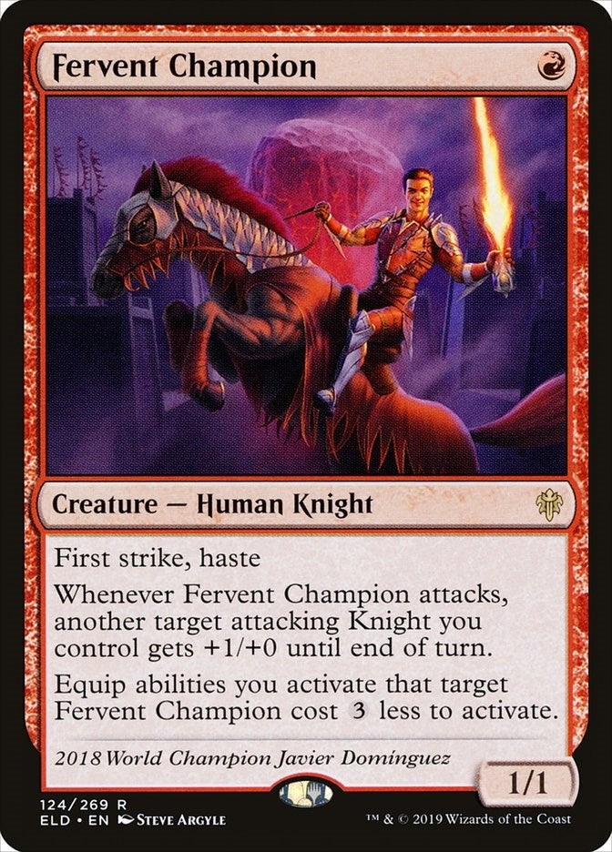 Fervent Champion (124) (Throne of Eldraine)