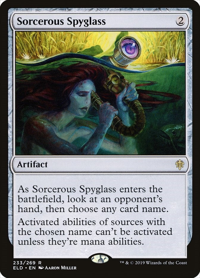 Sorcerous Spyglass (233) (Throne of Eldraine)