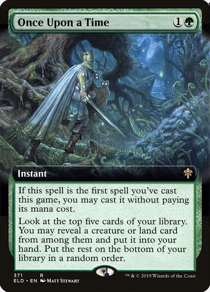 Once Upon a Time (Extended Art) (371) (Throne of Eldraine)