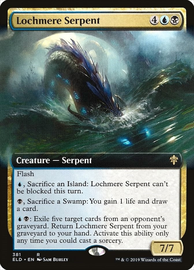 Lochmere Serpent (Extended Art) (381) (Throne of Eldraine)