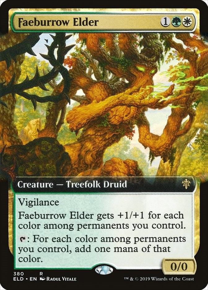 Faeburrow Elder (Extended Art) (380) (Throne of Eldraine)