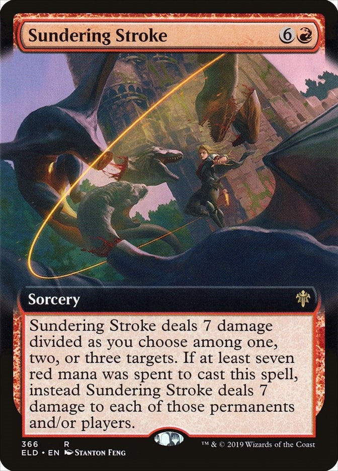 Sundering Stroke (Extended Art) (366) (Throne of Eldraine)