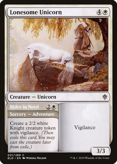 Lonesome Unicorn (21) (Throne of Eldraine)