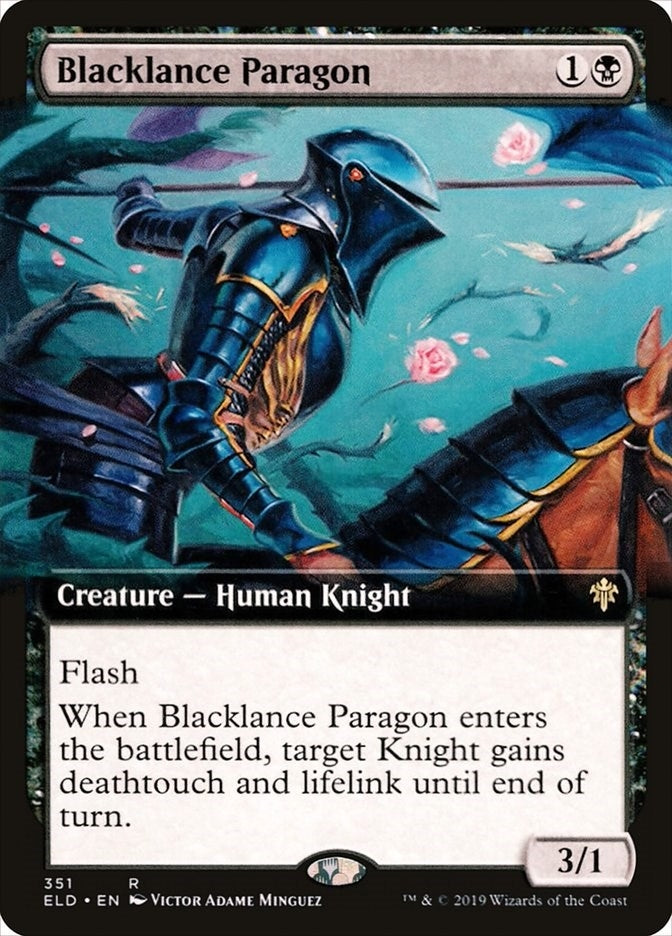 Blacklance Paragon (Extended Art) (351) (Throne of Eldraine)