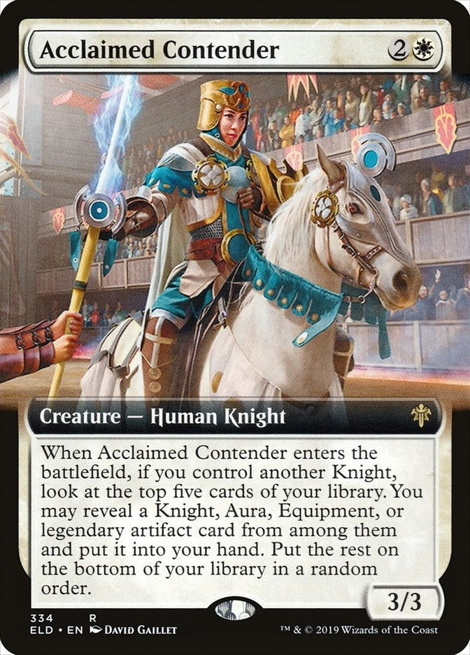 Acclaimed Contender (Extended Art) (334) (Throne of Eldraine)