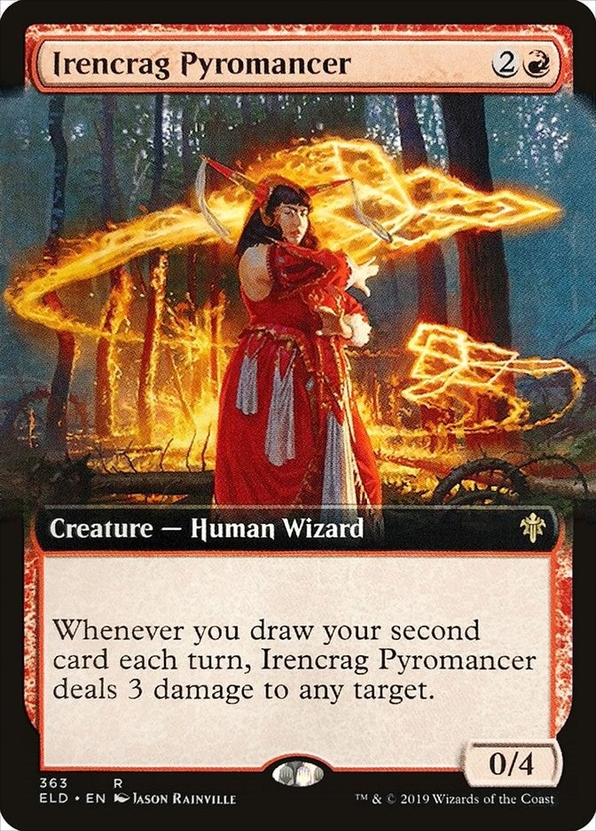 Irencrag Pyromancer (Extended Art) (363) (Throne of Eldraine)