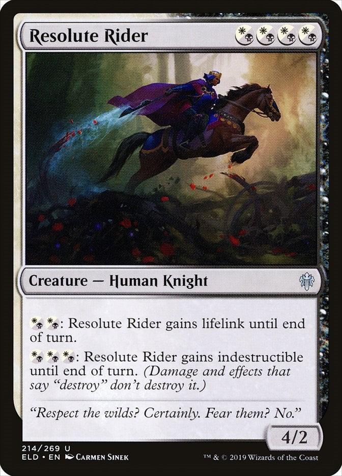 Resolute Rider (214) (Throne of Eldraine)