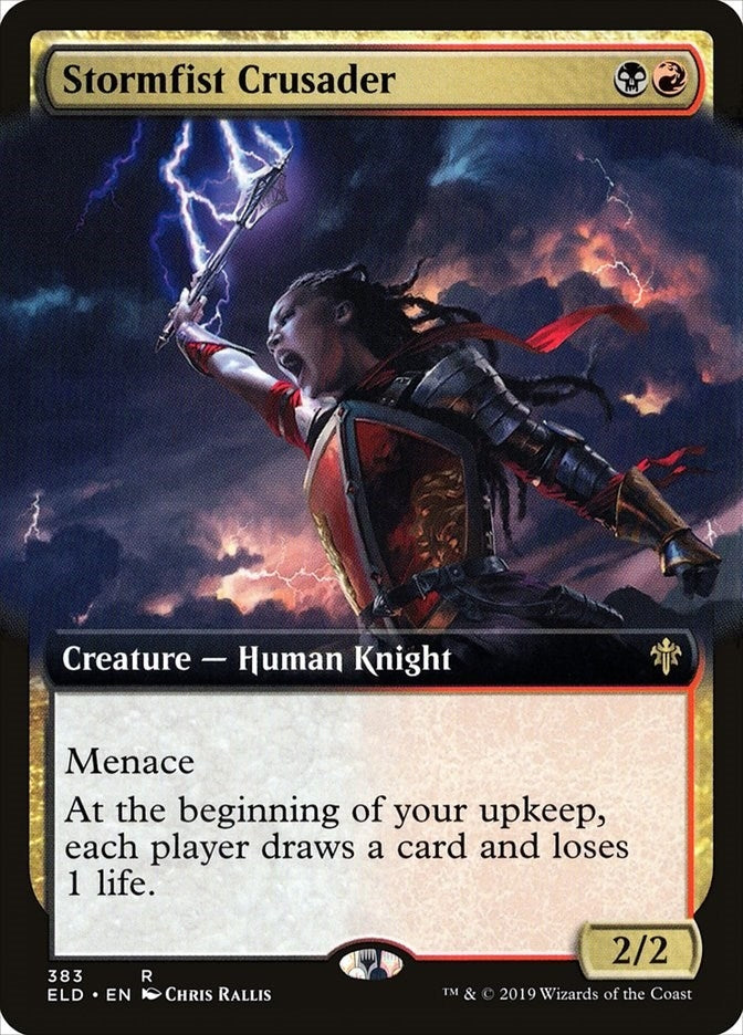 Stormfist Crusader (Extended Art) (383) (Throne of Eldraine)