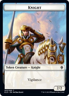 Knight Token (3) (Throne of Eldraine)