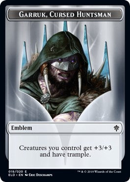 Emblem - Garruk, Cursed Huntsman (19) (Throne of Eldraine)