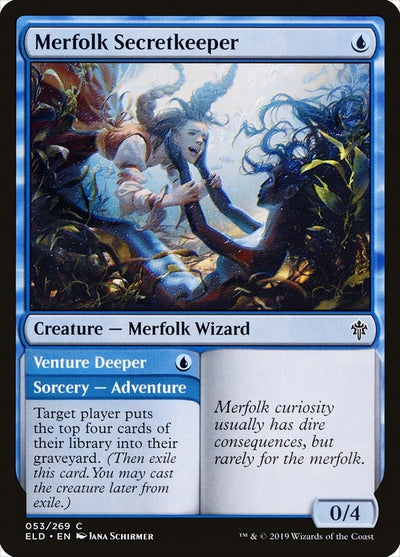 Merfolk Secretkeeper (53) (Throne of Eldraine)