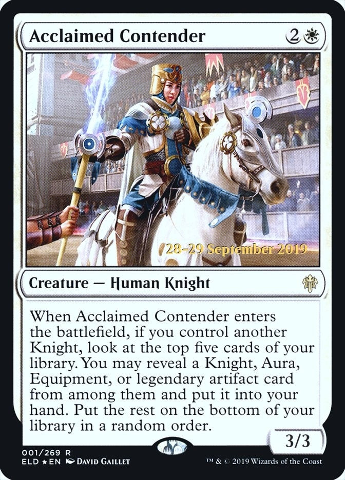 Acclaimed Contender (1) (Prerelease Cards)