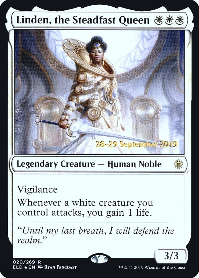 Linden, the Steadfast Queen (20) (Prerelease Cards)