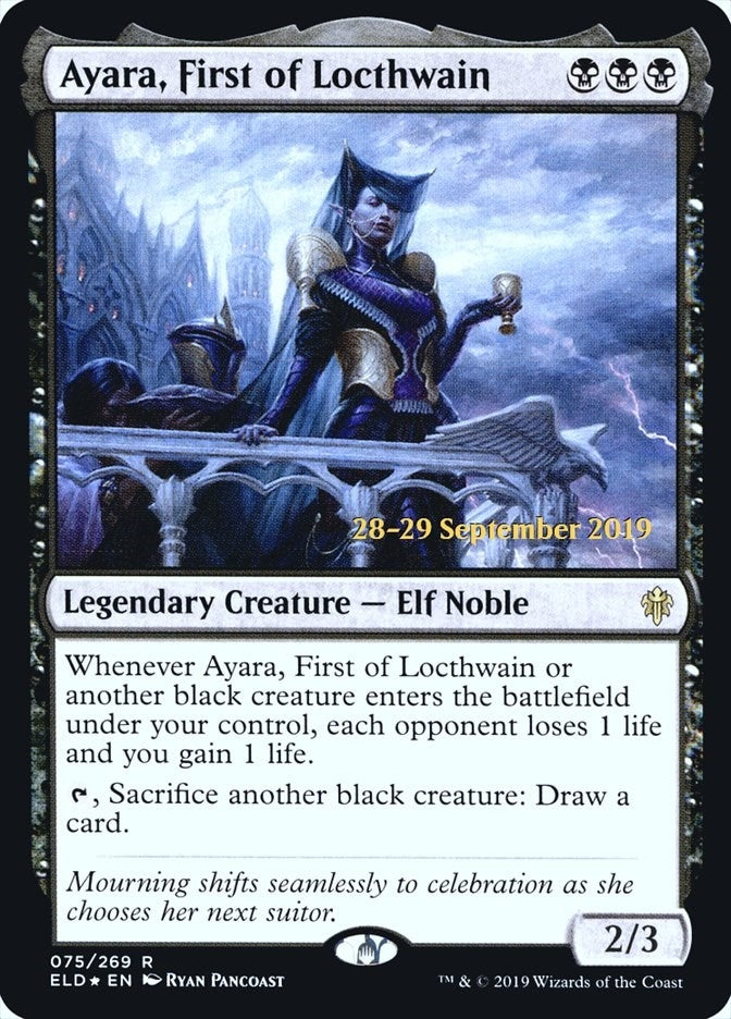 Ayara, First of Locthwain (75) (Prerelease Cards)