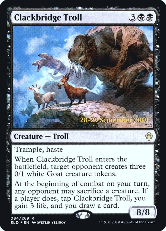 Clackbridge Troll (84) (Prerelease Cards)