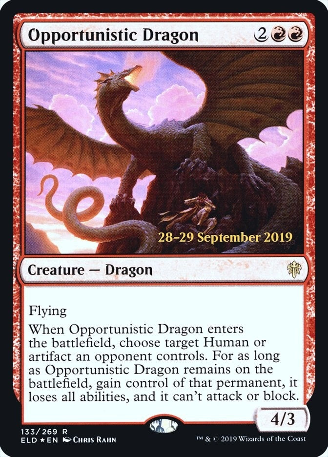 Opportunistic Dragon (133) (Prerelease Cards)