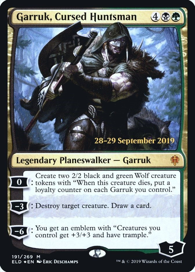 Garruk, Cursed Huntsman (191) (Prerelease Cards)