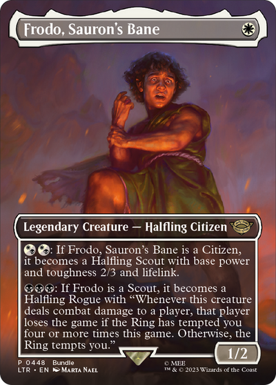 Frodo, Sauron's Bane (UMP-448) - The Lord of the Rings: Tales of Middle-earth (Borderless) Foil