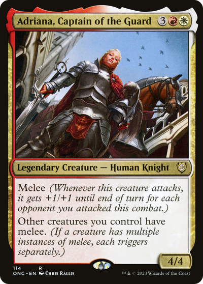 Adriana, Captain of the Guard (114) (Commander: Phyrexia: All Will Be One)