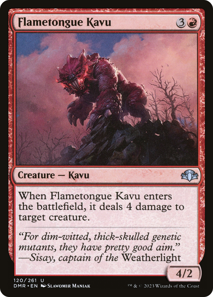 Flametongue Kavu (DMR-120) - Dominaria Remastered