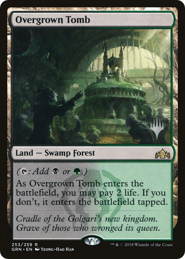 Overgrown Tomb (253) (Promo Pack: Throne of Eldraine)