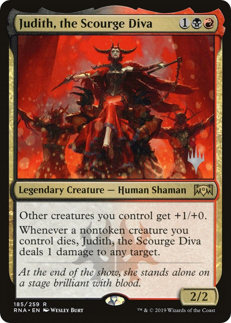 Judith, the Scourge Diva (185) (Promo Pack: Throne of Eldraine)