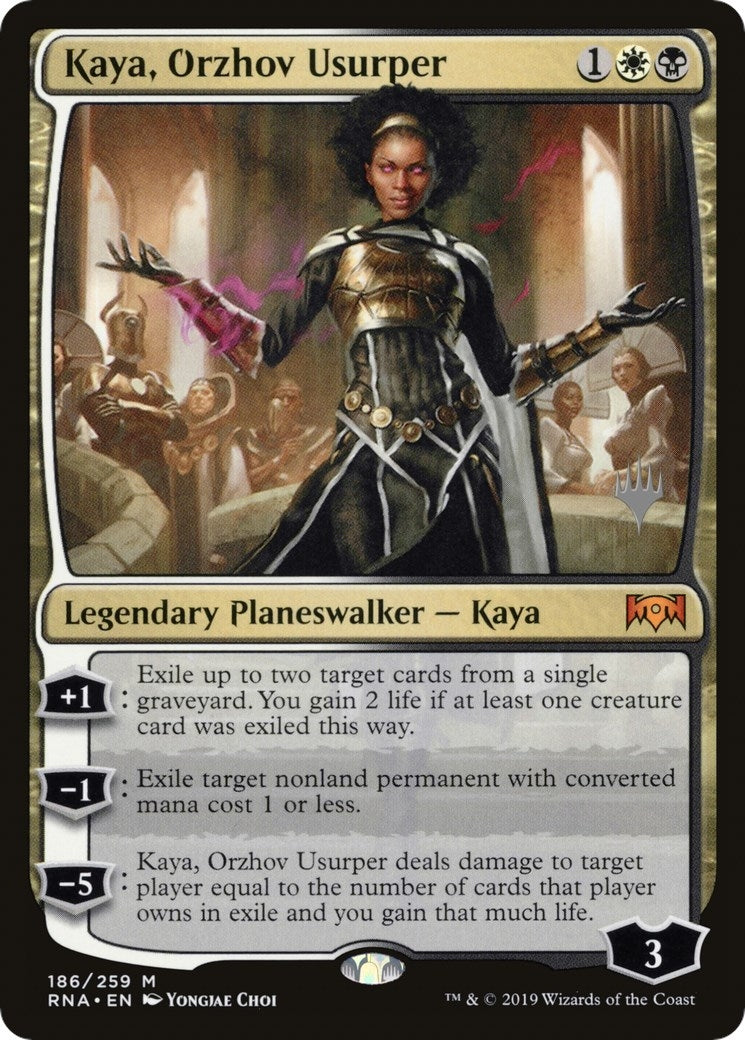 Kaya, Orzhov Usurper (186) (Promo Pack: Throne of Eldraine)