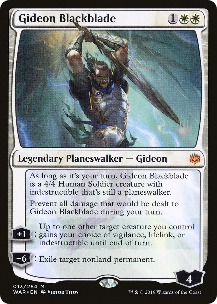 Gideon Blackblade (13) (Promo Pack: Throne of Eldraine)