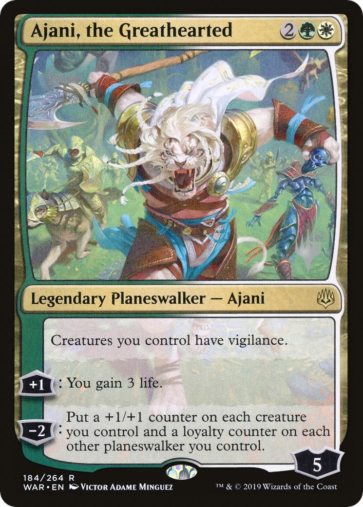 Ajani, the Greathearted (184) (Promo Pack: Throne of Eldraine)