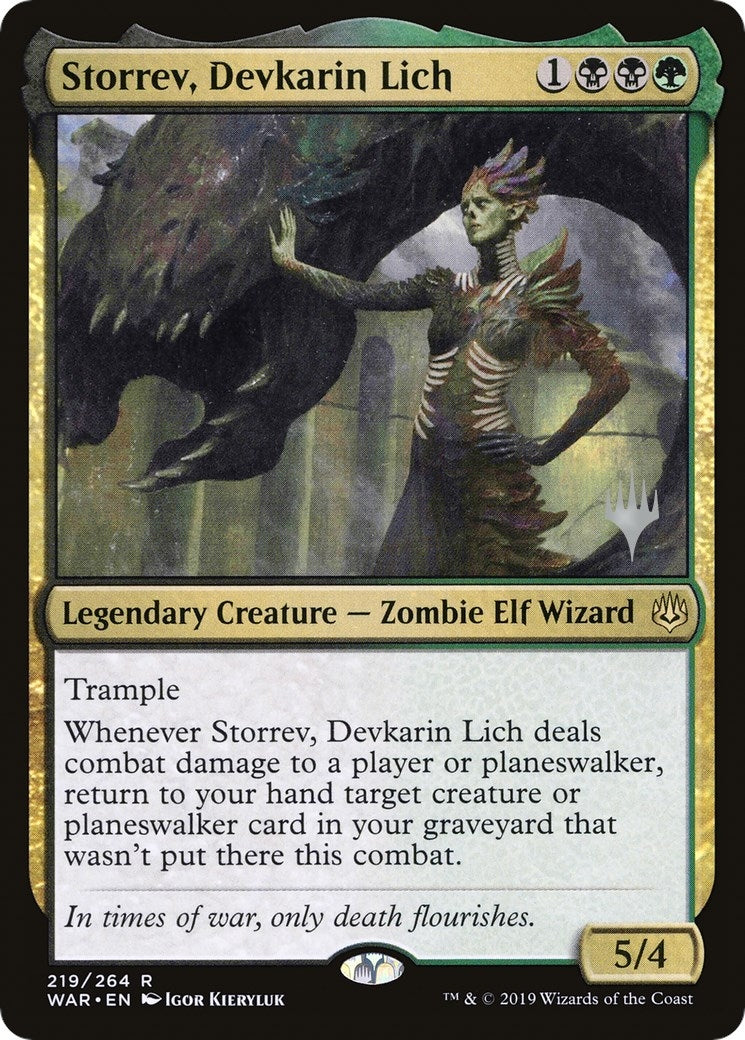 Storrev, Devkarin Lich (219) (Promo Pack: Throne of Eldraine)