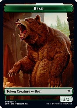 Bear // Food (017) Double-Sided Token (8 // 17) (Throne of Eldraine)