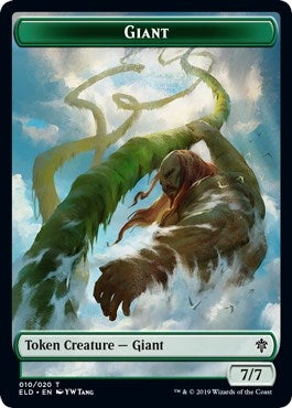 Giant // Food (015) Double-Sided Token (10 // 15) (Throne of Eldraine)