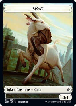 Goat // Food (016) Double-Sided Token (1 // 16) (Throne of Eldraine)