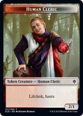 Human Cleric // Food (016) Double-Sided Token (11 // 16) (Throne of Eldraine)