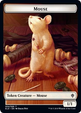 Mouse // Food (015) Double-Sided Token (4 // 15) (Throne of Eldraine)