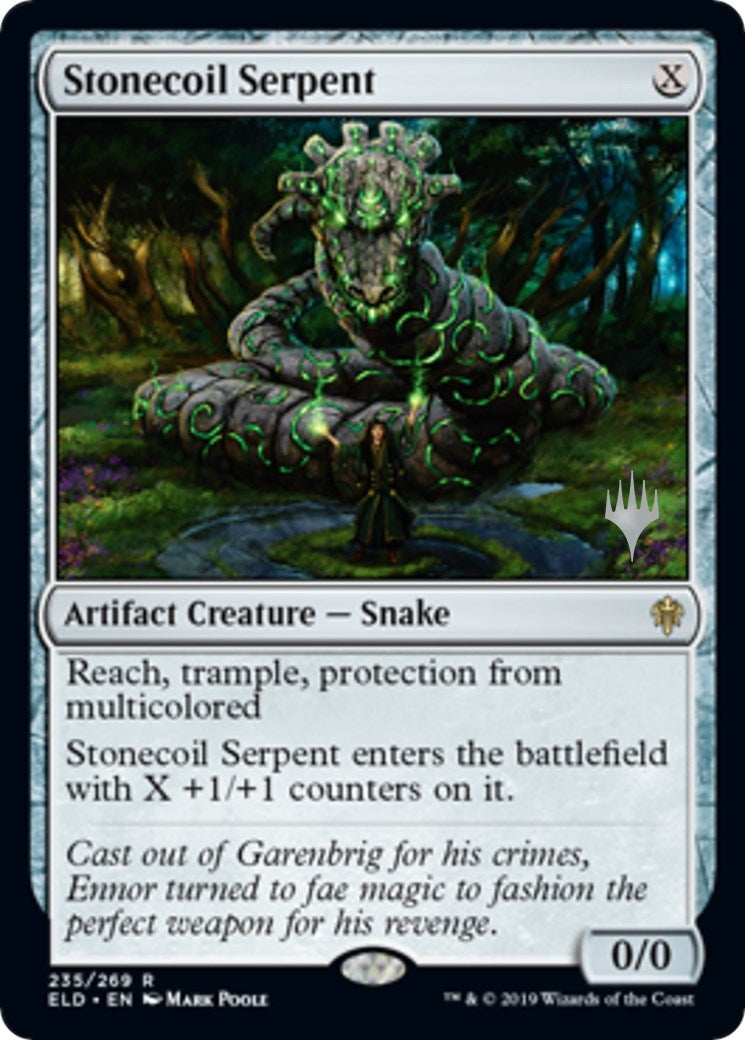 Stonecoil Serpent (235) (Promo Pack: Throne of Eldraine)